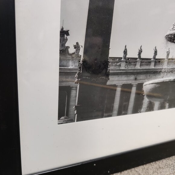 Piazza del Popolo B&W Print - Obelisk & Fountain, Rome - Picture 4 of 7